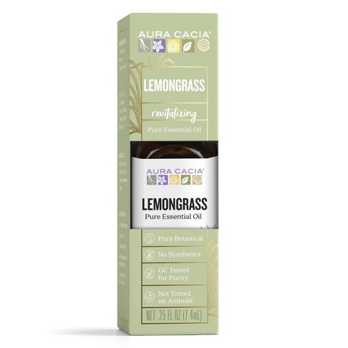 Aura Cacia Lemongrass Essential Oil 0.5 fl. oz.