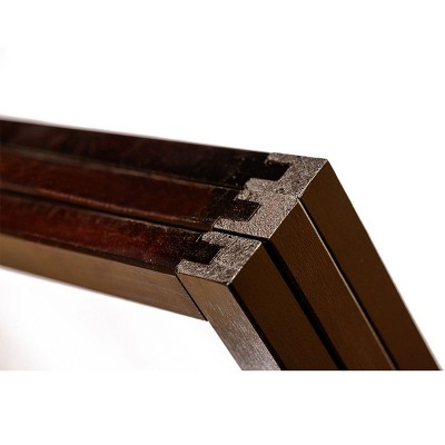 Espresso 5-Panel Shoji Style Folding Room Divider