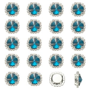 Unique Bargains DIY Craft Clothing Shoe Hat Bag Button Decor Claw Gem Rhinestones 32 Pcs - 1 of 4