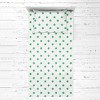 Bacati - Stars Green Muslin 3 pc Toddler Bed Sheet Set 100 percent cotton - 3 of 4