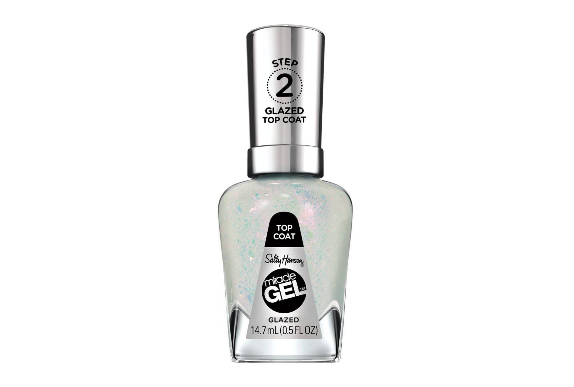 Sally Hansen Miracle Gel Nail Polish - Special Effects Top Coat - 108 Glazed Top Coat - 0.5 fl oz