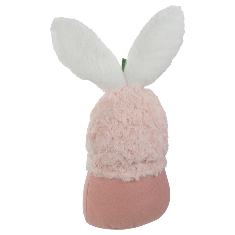 Northlight 14" Pink and White Easter and Spring Gnome Head with Bunny Ears, 5 of 6
