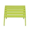 WestinTrends Dylan HDPE Outdoor Patio Adirondack Chair with Ottoman (2-Piece Set) - 4 of 4