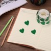 Unique Bargains Vinyl Self-Adhesive Heart-Shaped Waterproof Stickers Label 1500 Pcs - 3 of 4
