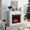 ORRD Electric Fireplace with Mantel, Freestanding Heater with LED Flame, White, Remote Control - 3 of 4