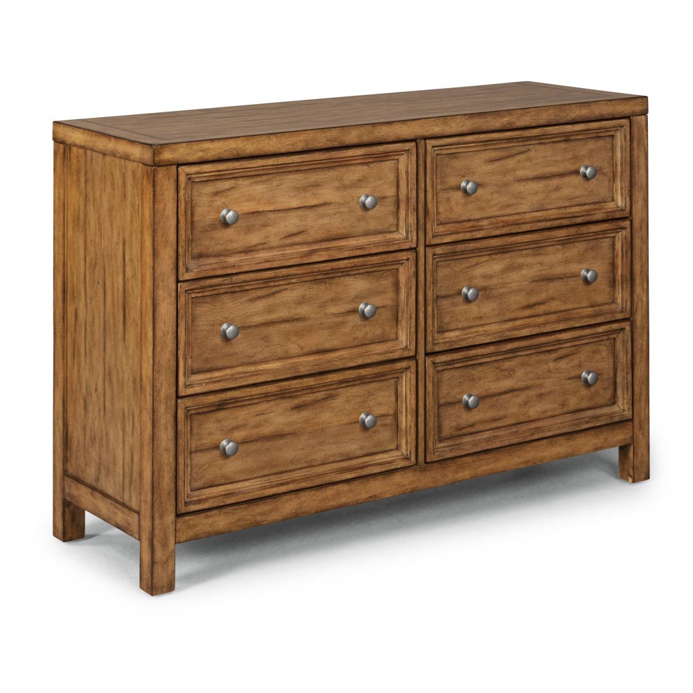 Photos - Dresser / Chests of Drawers Sedona 6 Drawer Dresser Toffee Brown - Home Styles