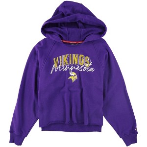 Tommy Hilfiger Womens Minnesota Vikings Hoodie Sweatshirt - 1 of 2
