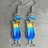 Paaaawaters Vibrant Acrylic Tropical Cocktail Dangle Earrings, 3-Design Summer Jewelry Set with Hypoallergenic Hooks - 3 of 4