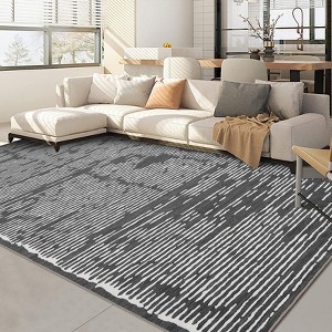 Garvee Area Rug for Living Room Runner Rug for Hallway Washable Geometric Moroccan Strip Carpet Soft Non Slip Low Pile Area Rug for Laundry Bedroom - 1 of 4