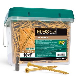 HILLMAN Deck Plus No. 10 Ga. X 3 in. L Tan Star Flat Head Exterior Deck Screws 26 lb 1550 - 1 of 4