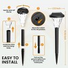 GIGALUMI 16 Pack Solar Pathway Lights, IP65 Waterproof Outdoor Solar Lights for Garden,Lawn and Yard, Warm White Solar Powered Landscape Lighting - 4 of 4