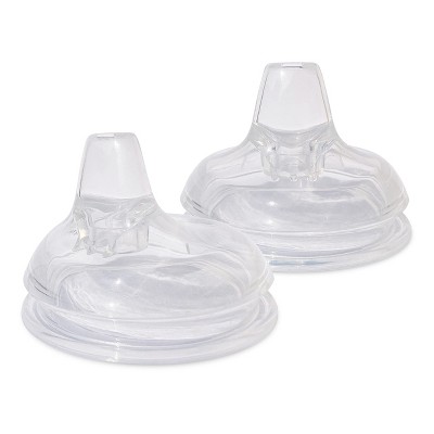 Image of Botabee Soft Spout Sippy Cup Bottle Nipples for Comotomo Baby Bottle, 2 Pack, Clear
