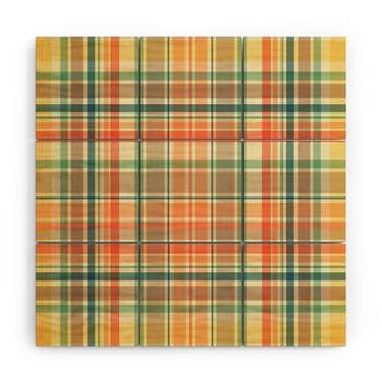 Sheila Wenzel-Ganny Pastel Country Plaids Wood Wall Mural - society6