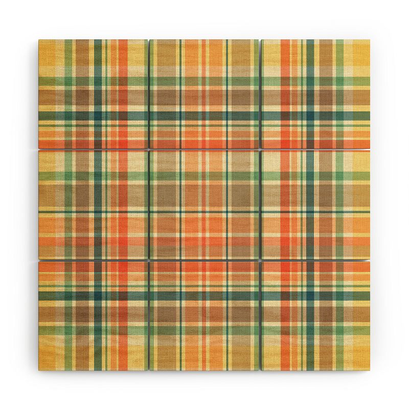 Sheila Wenzel-Ganny Pastel Country Plaids Wood Wall Mural - society6, 1 of 3