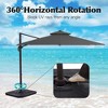 Hyleory 108'' Square Cantilever Umbrella - 3 of 4