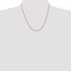 Black Bow Jewelry 1mm, 14k Yellow Gold, Solid Franco Chain Necklace - 2 of 4