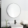 Racxily Bathroom Mirror, Black Aluminum Frame Wall Mounted Mirror - 3 of 4