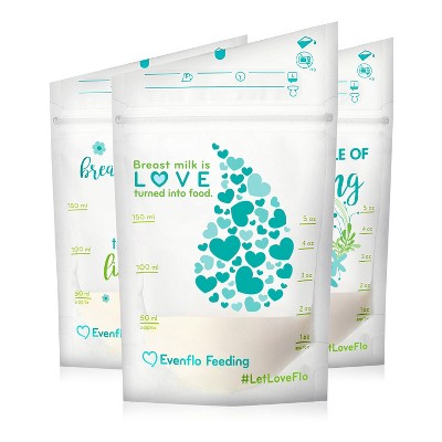 Evenflo Advanced Breast Milk Storage Bags 5oz, 50ct