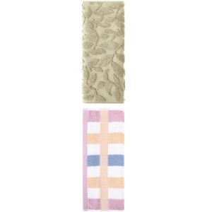 REGALWOVEN Absorbent Soft Cotton Bathroom Hand Towels for Kitchen Hotel Spa 13" x 29"/14" x 30" 2 Pcs - 1 of 4