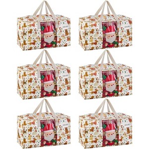 4/6/8 Pack Moving Bags, Comforter and Blanket Storage Bags for Closet, Moving Boxes, Boxes with Lids Alternative - 1 of 4