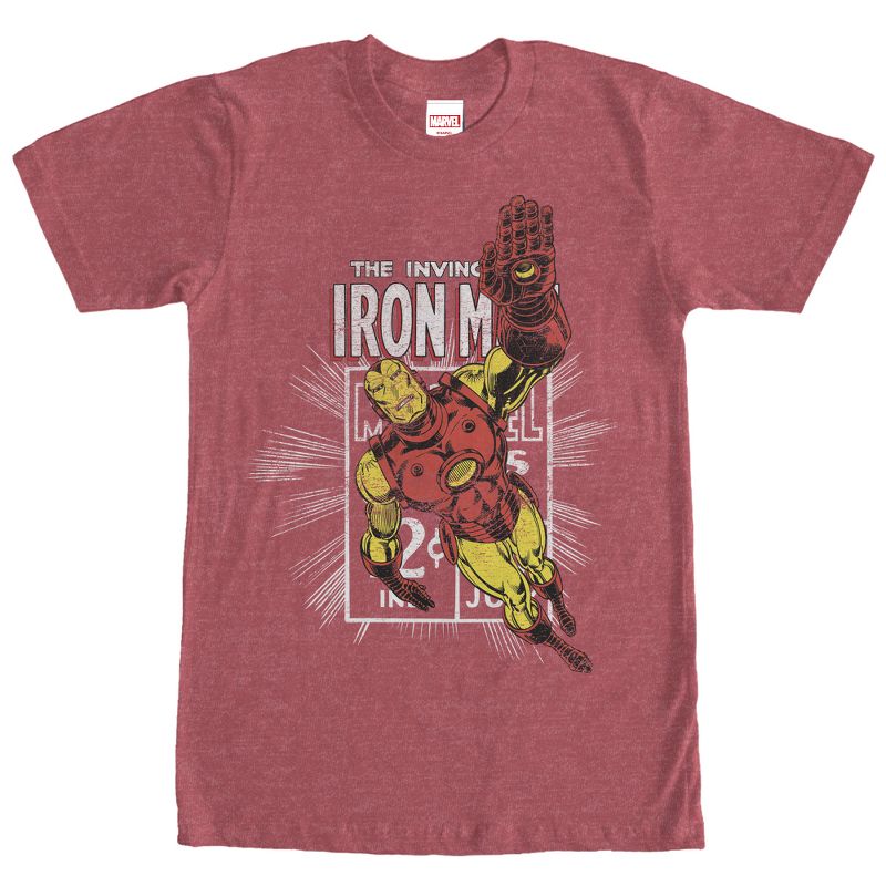Men's Marvel Iron Man Comic Book Cover T-Shirt, 1 of 5