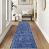 Washable Modern Solid Textured Rug Non Slip Low Pile Rug Soft Contemporary Throw Floor Cover Foldable Indoor Carpet for Living Room Bedroom - 2 of 4