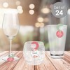Big Dot of Happiness Girl Little Pumpkin - Fall Birthday Party or Baby Shower Paper Beverage Markers for Glasses - Drink Tags - Set of 24 - 2 of 4