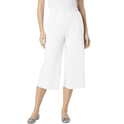Woman Within Women's Plus Size 7-Day Knit Culotte