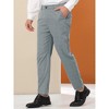 Lars Amadeus Men's Slim Fit Plaid Printed Patterned Business Dress Pants - 2 of 4