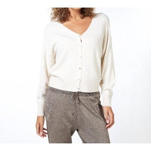 Women's V Neck Cardigan - ESQUALO - 1 of 4