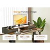 Itopfox Standing Desk with Drawers, Electric Adjustable Height Workstation with Storage Shelf and Splice Board, Rustic Brown - 4 of 4