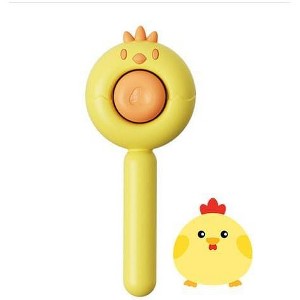 BABYYER Cat Brush for Short or Long Haired Cats Dogs Rabbits, Cute Dog Brush with Release Button for Massage and Removes Loose Fur - 1 of 4