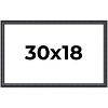 PosterPalooza | Linear Black Picture Frame - UV Acrylic, Backing Board, Hanging Hardware Included - 2 of 4