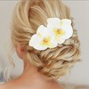 Unique Bargains Women's Phalaenopsis Faux Pearl Duckbill Clip 2 Pcs - 2 of 4