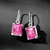 Ross-Simons 7.00 ct. t.w. Pink Topaz Drop Earrings in Sterling Silver - 3 of 4