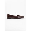 Zarina - Burgundy Brown Patent Pointed Toe Flats (Women) | Forever & Always Shoes - 2 of 4
