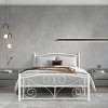 ueen Size Unique Flower Sturdy System Metal Bed Frame - 2 of 4