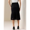 INSPIRE CHIC Women's Office Work Bodycon Fishtail Midi Skirts - 3 of 4