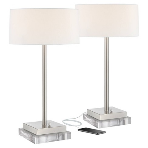 Bedside lamps best sale with outlets