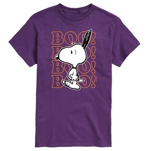 Men's - Peanuts - Boo Snoopy Scared Short Sleeve Graphic T-Shirt - 1 of 4