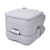 DOMETOUR Lightweight Portable Toilet Gallon Flushable Camping Toilet, Sanitary Outdoor Travel Toilet for Tents Boats Semi Trucks RV Campers Gray - 4 of 4