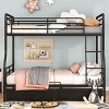 Streamdale Full XL Over Queen Metal Bunk Bed with 2 Drawers, Black - 2 of 4