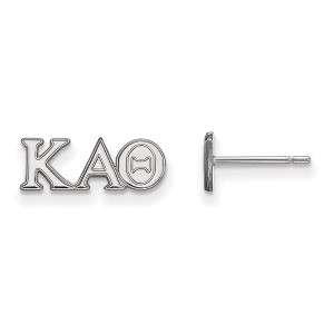 Black Bow Jewelry Sterling Silver Kappa Alpha Theta Greek Life Stud Earrings - 1 of 3