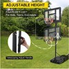 Basketball Hoop, Outdoor 4.43-10ft Adjustable Portable Goal - Enlarged Base for Family, Backyard/Driveway - 3 of 4