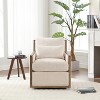 MAYEERTY Corduroy 360° Swivel Barrel Chair in Dark Gray for Living Room/Bedroom/Office - 2 of 4
