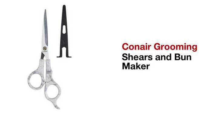 Conair Cararra Marble Shears  with Safety Blade Cover - 5 1/2&#34;, 2 of 7, play video