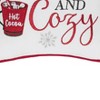 C&F Home 10" x 10" Warm and Cozy Cocoa Mug Christmas Pillow - 3 of 4