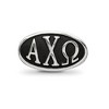 Black Bow Jewelry Sterling Silver Alpha Chi Omega Greek Life Bracelet Bead Charm - 3 of 4