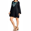 Women's Floral Embroidered Mini Dress - PLUS - Velzera - 2 of 4