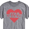 Men's - Star Wars - Valentine Heart Logo Short Sleeve Graphic T-Shirt - 2 of 4